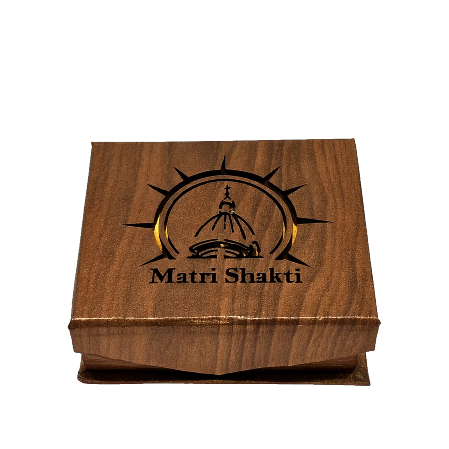 Matri Sakti Yantra — closed box, low front view